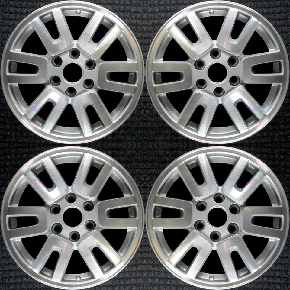 Juego de ruedas Ford Expedition mecanizadas con bolsillos plateados 18" OEM 2007 a 2014 Foto 1 de 1