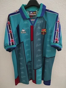 FC BARCELONA 1995-1996 away camiseta shirt trikot maillot maglia L - Picture 1 of 6