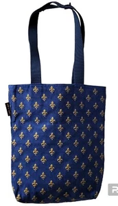 Borsa tote bag tracolla libro arazzo blu tessuto in fiandra belga regalo - Foto 1 di 11