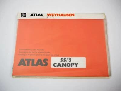 Atlas 55/3 Canopy Radlader Ersatzteilliste Parts List Catalogue pieces 2001 - Bild 1 von 3