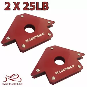 2 X 25LB IMÁN MAGNÉTICO SOLDADURA FLECHA DE SOLDADURA 3 ÁNGULOS SOPORTE DE SUJECIÓN DE ABRAZADERA - Imagen 1 de 3