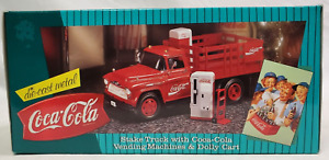 Ertl #F296 Chevrolet Stake Coca-Cola Truck W/Coke Machine & Dolly Mint Unopened