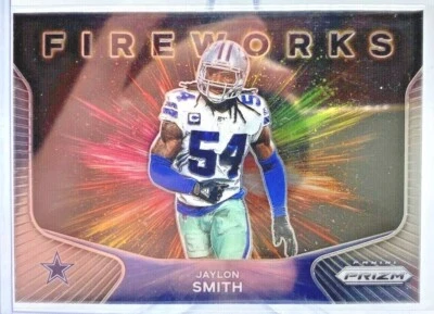 2020 Panini Prizm Jaylon Smith Fireworks Insert #25 Dallas Cowboys - Image 1 of 2