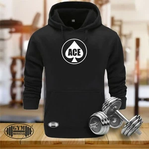 ACE Sudadera con Capucha Gimnasio Ropa Culturismo Entrenamiento con Pesas Entrenamiento Ejercicio Hombres Top - Imagen 1 de 4