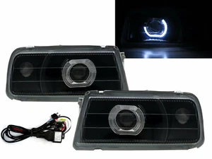 Tracker 1988-1998 Guide LED Halo Projector Headlight Black V2 for GEO RHD - Picture 1 of 6