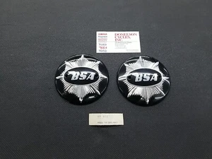 BSA N.O.S Emblems Lighting And Goldstar 4 Inch Black Round Emblems 68-8087 - Picture 1 of 9
