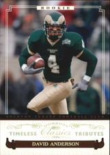 2006 Donruss Classics Timeless Tributes Gold Texans Card #219 David Anderson/25
