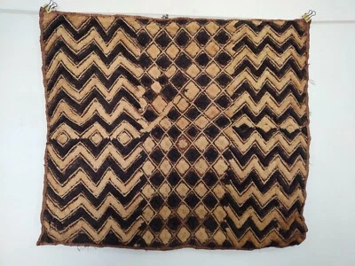 Vintage Cuban Tela Rafia Textil Tradicional Africano Tejido Tribal Congo artículo894 Foto 1 de 4