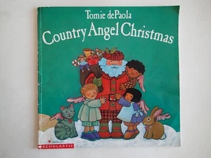 COUNTRY ANGEL CHRISTMAS by Tomie dePaola, SCHOLASTIC Family Holiday Santa Story - Picture 1 of 7