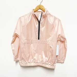 Z by Zella Girl's pink Cloud Half Zip Shirred Lightweight Jacket Size L (10-12) - Picture 1 of 1