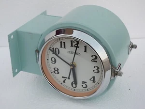 Vintage Maritime Seiko Wall Clock Dual Face Slave Industrial Retro Ship Clock - Picture 1 of 9