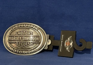 HARLEY DAVIDSON 'Genuine Motor Oil' Metal Belt Buckle NWT #99599-09VM - Bild 1 von 8