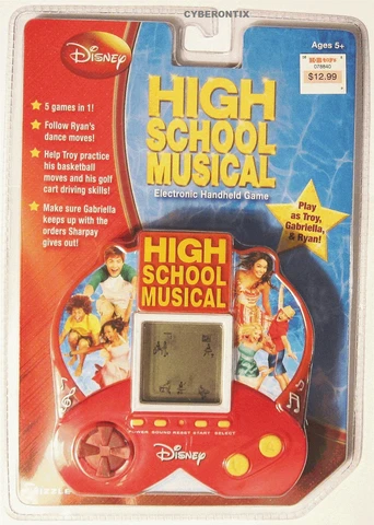 Disney High School Musical Electronic Game Hand-held Interactive New Sealed 2008 Cover
