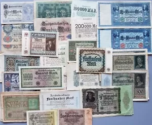 GERMANY LOT NEAR 120 BANKNOTES 1904 - 1923 WEIMAR RARE XF NO RESERVE - Picture 1 of 2