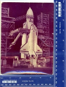 Foto de prensa ORIGINAL programa espacial URSS cohete Buran Energy Baikonur Cosmódromo - Imagen 1 de 2