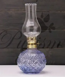Aladdin Style Glass Kerosene Lantern Oil Lamp Night Retro VINTAGE Antique Light - Picture 1 of 11