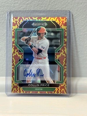 2022 Prizm Draft Picks Collin Price Snakeskin Auto 5/15 - Image 1 of 2