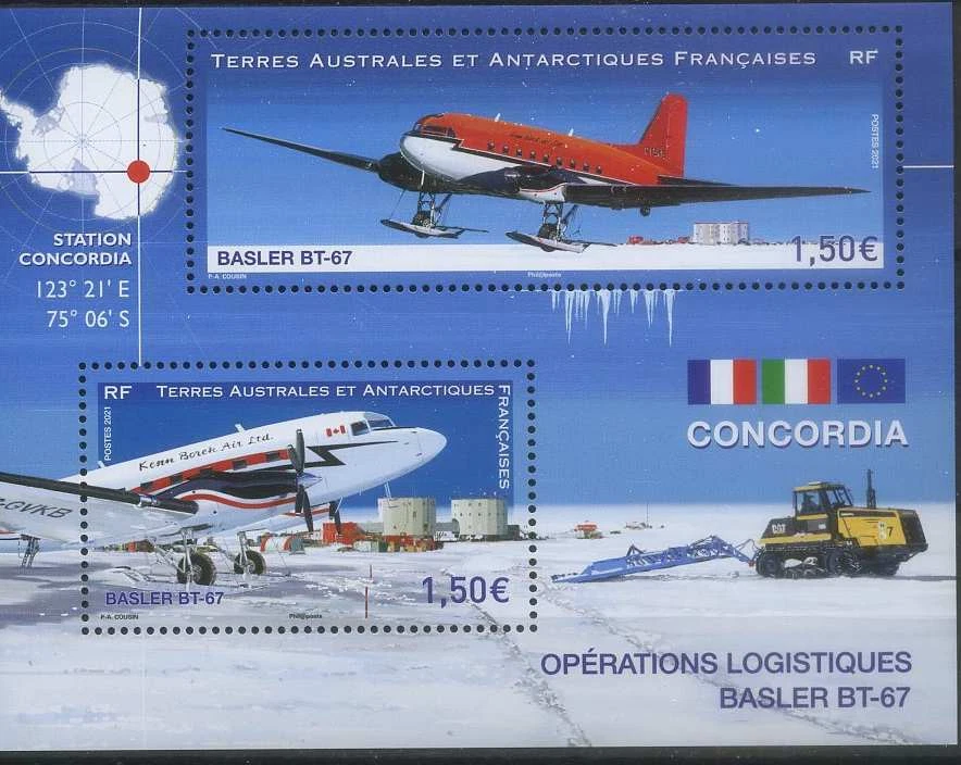 TAAF 2021 Aviation, Airplanes, Basler, Concordia Station MNH** - Image 1 of 1