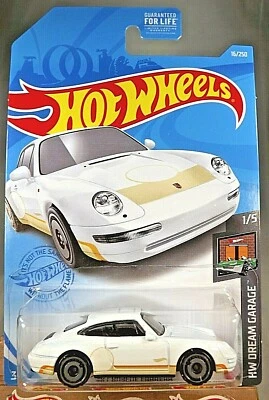 Porsche Carrera 2021 Hot Wheels #16 HW Dream Garage 1/5 '96 blanco con gris AD Sp Foto 1 de 4