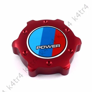 RED STYLISH ANODIZED OIL FILLER CAP FITS BMW 3 4 5 6 7 SERIES M POWER BL RD - Bild 1 von 6