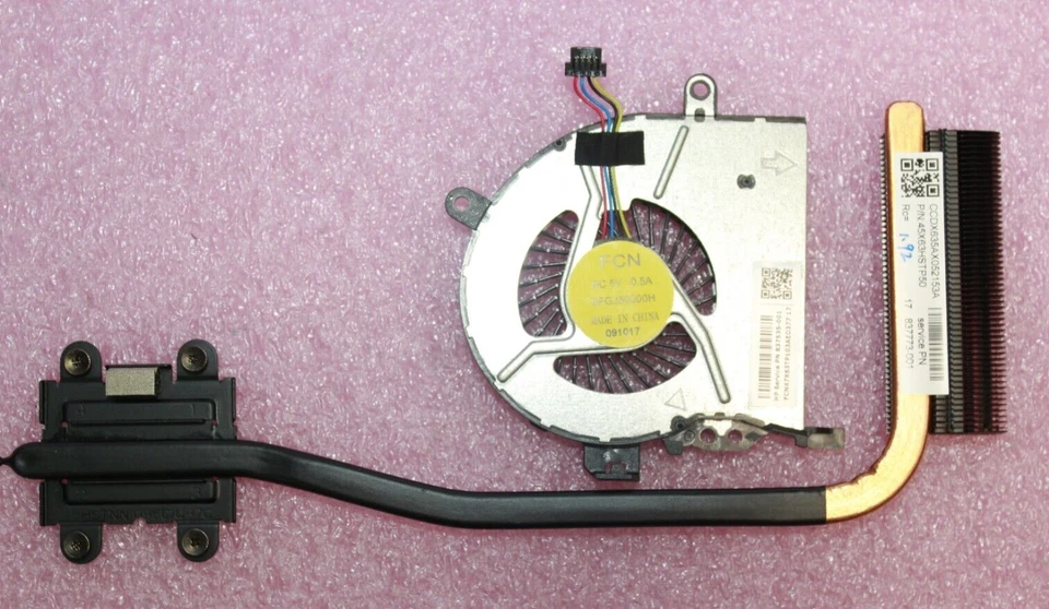 Genuine HP ProBook 450 G3 Laptop CPU Fan with Heatsink 837773-001 837535-001 - Image 1 of 1