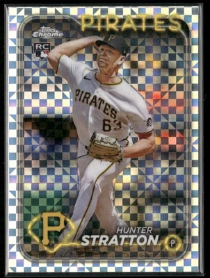 2024 Topps Chrome Update #USC137 Hunter Stratton X-Fractors - Image 1 of 2
