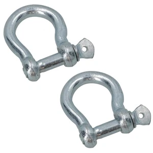 Grillete de arco galvanizado de 10 mm grillete único enlace candelabro barco yate - Imagen 1 de 42