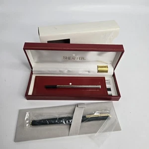 Vintage Sheaffer Fashion White Dot Matte Green Roller Ball Pen In Box - Picture 1 of 10