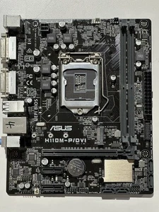 ASUS H110M-P/DVI Motherboard for LGA1151 6/7th Gen, 2 DIMM, 2xDVI - Picture 1 of 1