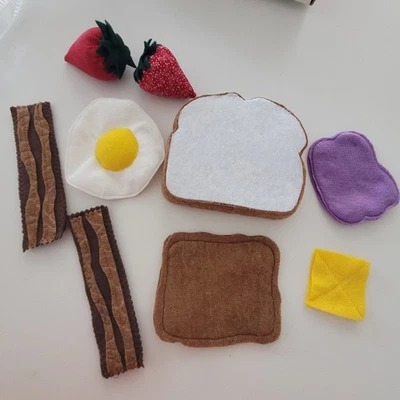 40+ pc Large Felt Food Breakfast Set, Pita Set, And Pizza Set~ Fun & Learning - Image 1 of 4