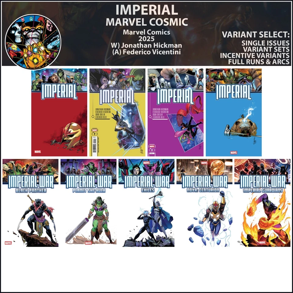 Imperial (2025) #1 2 3 4 She-Hulk Black Panther Nova Marvel Comics COVER SELECT - Image 1 of 1
