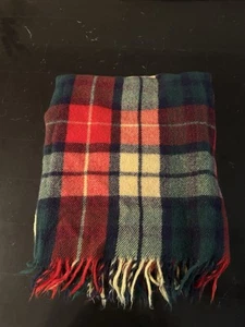 Plaid Wool Throw 53”x80” - Picture 1 of 2