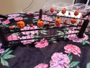 GRANDINROAD HALLOWEEN FENCE DECORATIONS NEW SET OF 2 80771 - Picture 1 of 16