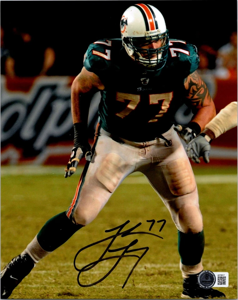 ФОТОГРАФИЯ ДЖЕЙКА ДЛИННОГО С АВТОГРАФОМ 8X10 BECKETT BAS СЕРТИФИКАТ ПОДЛИННОСТИ MIAMI DOLPHINS 1 - Изображение 1 из 1