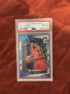 2017 Panini Donruss Optic #178 OG ANUNOBY RC Fast Break Holo PSA 10 GEM MINT - Picture 1 of 2