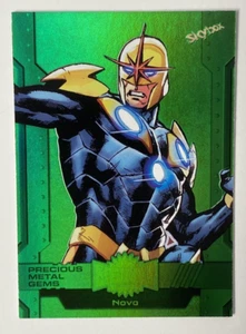 2024 Skybox Metal Avengers GREEN PRECIOUS METAL GEMS NOVA PMG #47 6/10 - Picture 1 of 2