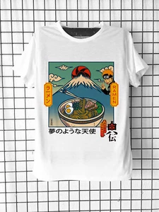 Tee-shirt Naruto ramen et Mont Fuji T.Shirt Mixte et Enfant Manga Animé Japonais - Foto 1 di 3