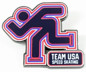 2022 Team USA Speed Skating Pictogram Pin memorabilia collectible - Picture 1 of 3