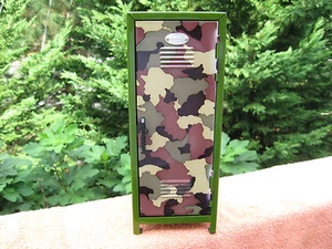 Replica Mini Metal Gym Locker Camo Design~10 7/8" Tall - Picture 1 of 9