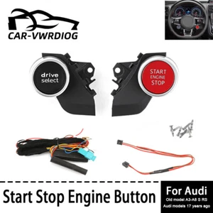 Retrofit Steering Wheel Start Stop Engine System Button For AUDI A3 S3 RS3 A4 A8 - Picture 1 of 6
