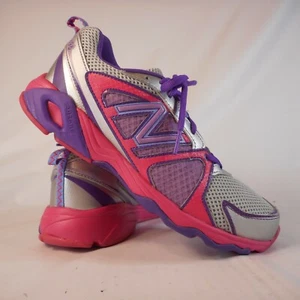 Zapatos deportivos para correr para mujer New Balance KJ696PPY rosa/púrpura/gris talla 5,5 - Imagen 1 de 8