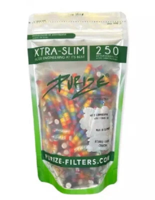 Purize Carbon Activated Extra Slim Filter Tips Charcoal Tips / Special Edition