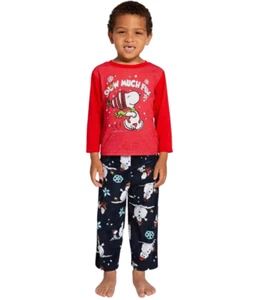 Peanuts Holiday Pajama Set Kids 2 Pc Snoopy Size 8 - Picture 1 of 1