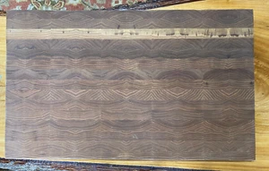NUSSBAUM MASSIV HARTHOLZ Stirnmaserung Schneidebrett 1,25 x 12,25 x 20,00 HANDARBEIT - Bild 1 von 7