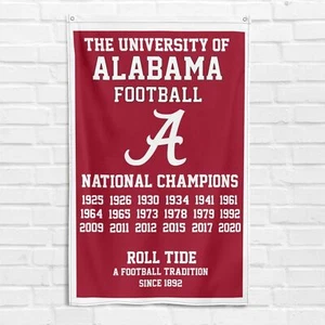 For Alabama Crimson Roll Tide 3x5 ft Flag National Champions Banner - Picture 1 of 12