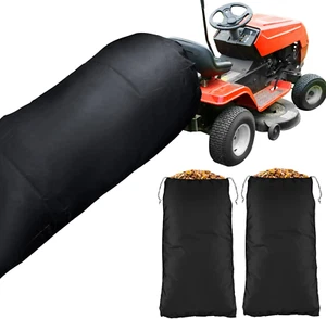 2 Pcs Lawn Tractor Leaf Bag for Riding Lawn Mower Reusable Big Capacity Mower Le - Picture 1 of 12