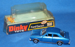 VINTAGE DINKY FORD ESCORT 168 W/ORIG BOX - ca 1975 - OUTSTANDING CONDITION