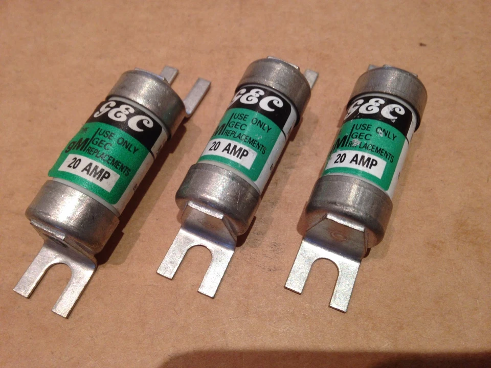 Qty 3 GEC MOTOR PROTECTION FUSE NIT20M32 RS 414-667