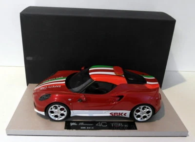 To Marques 1/18 Scale Resin - TOP011 Alfa Romeo 4C SBK Pace Car Red - Image 1 of 4
