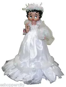 Betty Boop Vestido de Novia Porcelana Figura Muñeca Lámpara de Mesa, Nuevo - Imagen 1 de 2